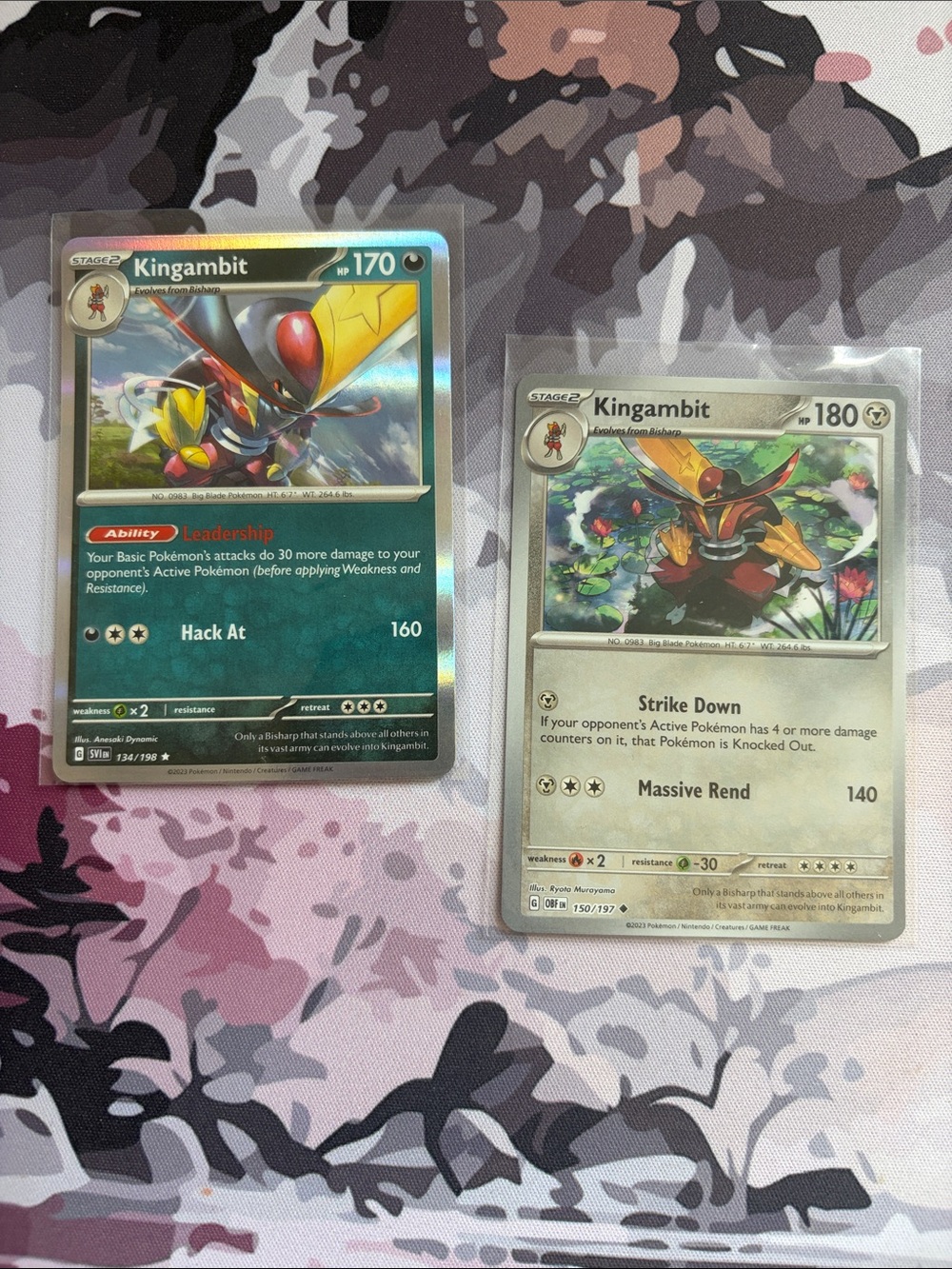 Kingambit Pokémon Reverse Holo Character Card Mini Lot ⚔️ | 2 Cards ✨5/$25✨